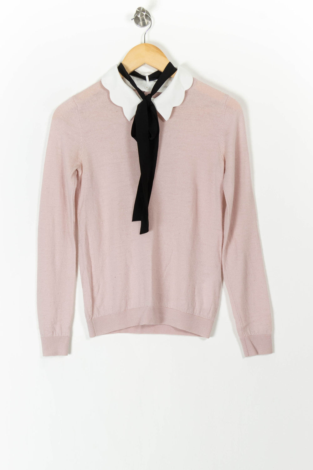 Pull Rose et Noir - Taille S/36 de la marque Claudie Pierlot | PARAD95948 - Vendu par Paradigme - Image 2