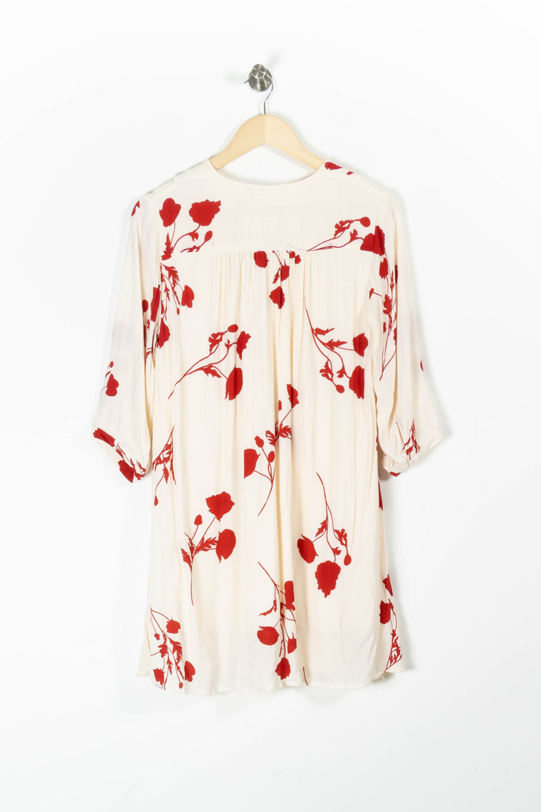 Robe Courte Beige et Rouge - Taille S/36 de la marque ba&sh | PARAD95951 - Vendu par Paradigme - Image 4