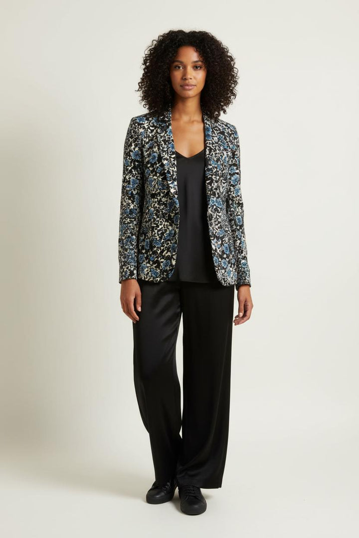 Blazer Noir et Bleu - Taille S/36 de la marque IKKS | PARAD95952 - Vendu par Paradigme - Image 1