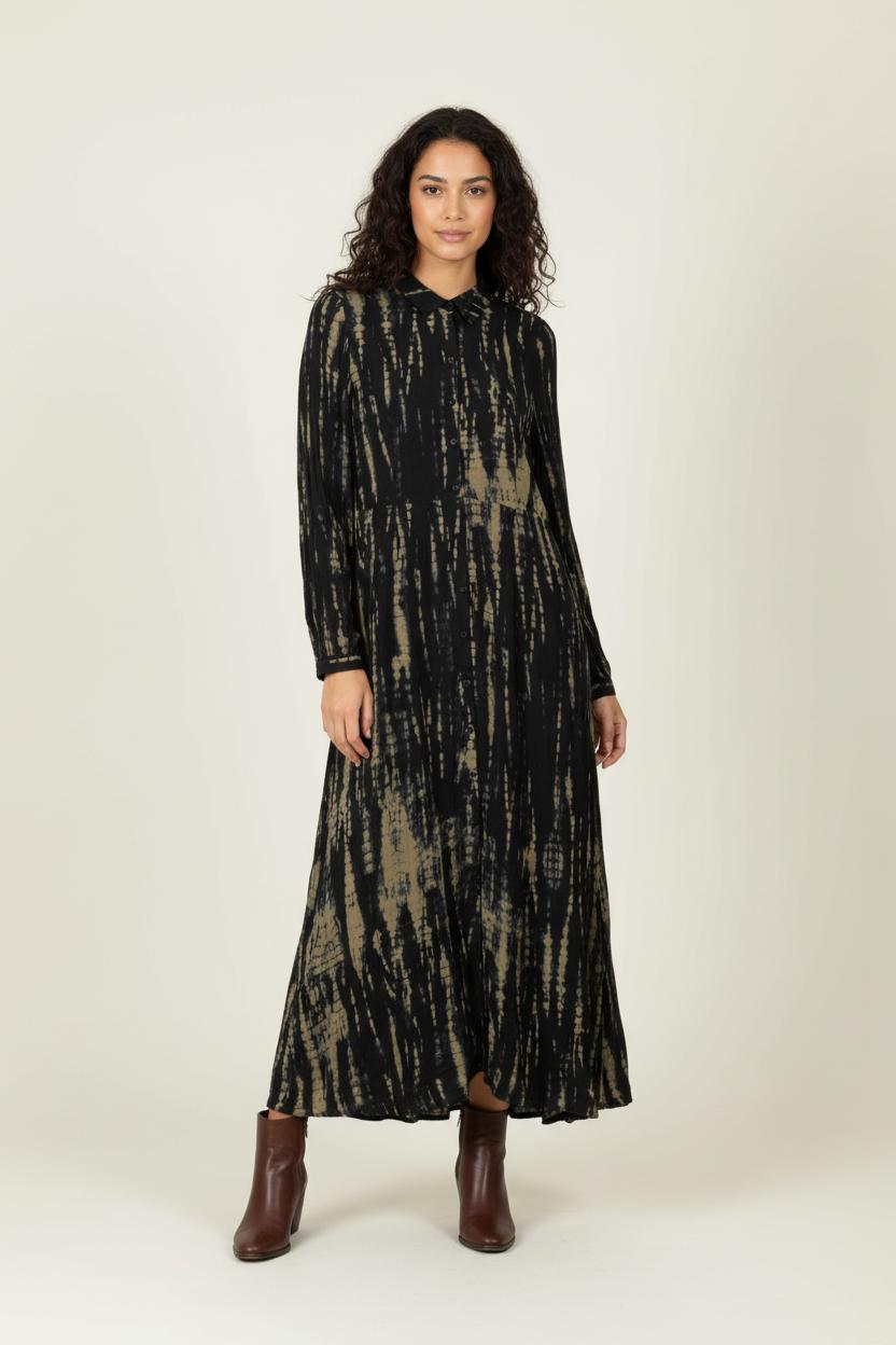 Robe Longue Noir et Beige - Taille M/38 de la marque Maison 123 | PARAD95953 - Vendu par Paradigme - Image 1