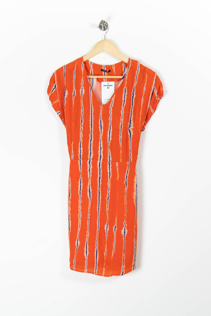 Robe Courte Orange et Bleu - Taille M/38 de la marque One Step | PARAD95961 - Vendu par Paradigme - Image 2