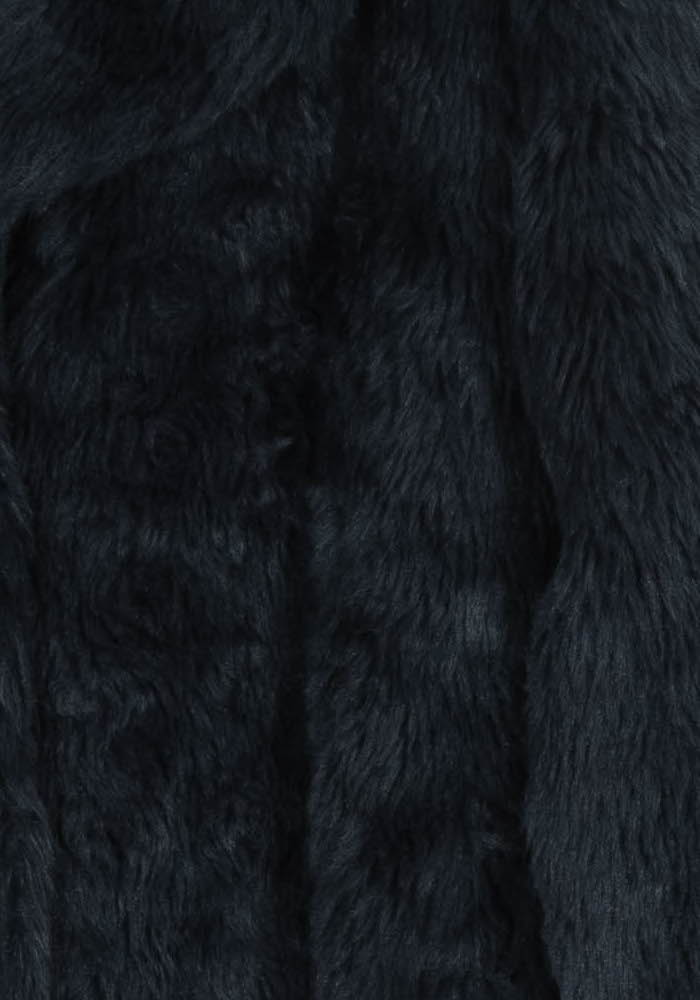 Manteau Fourrure Bleu - Taille L/40 de la marque Claudie Pierlot | PARAD95966 - Vendu par Paradigme - Image 3