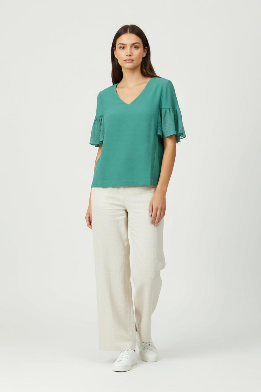 Blouse Verte - Taille S/36 de la marque Karl Marc John | PARAD95973 - Vendu par Paradigme - Image 1