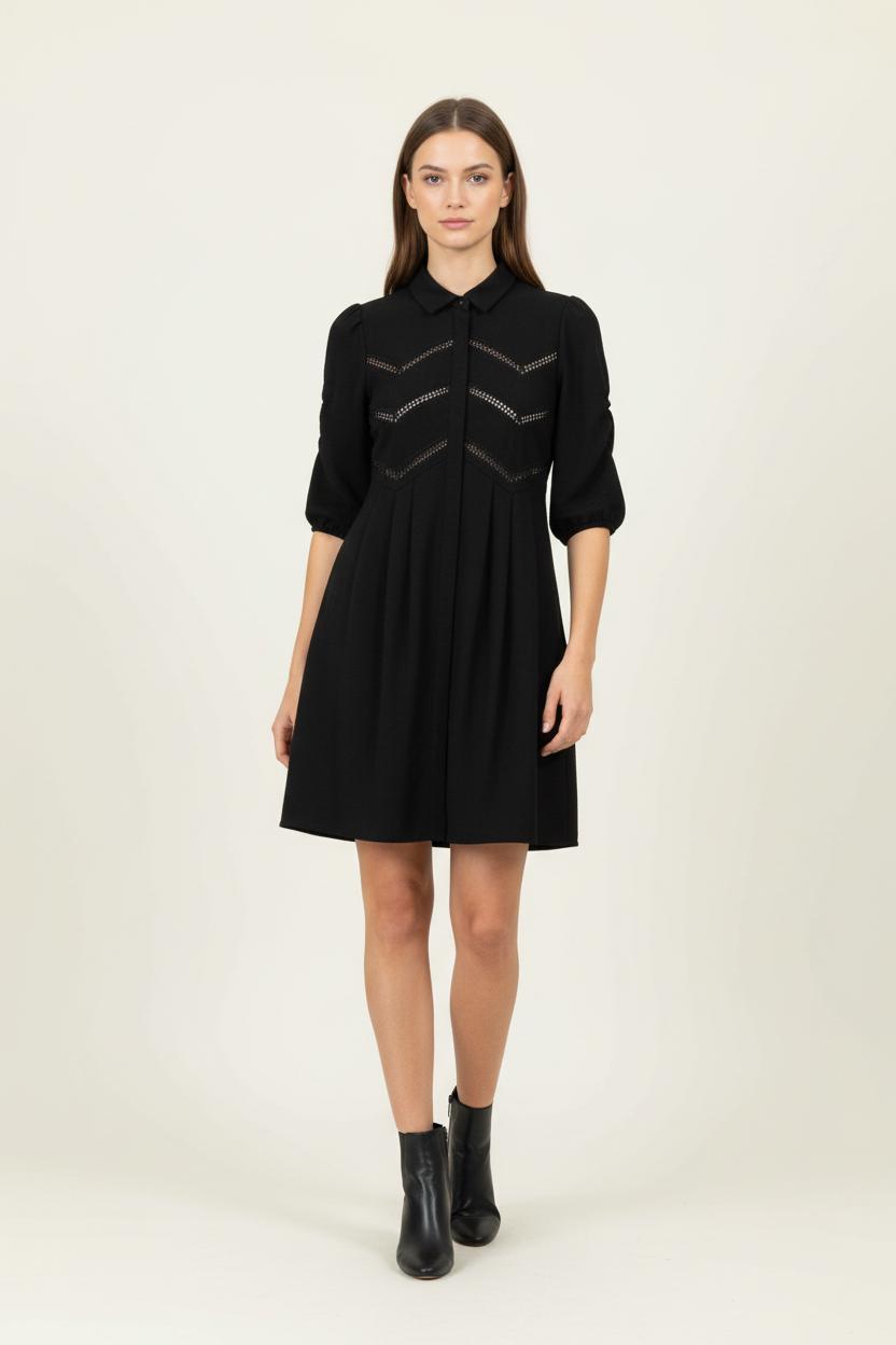 Robe Courte Noire - Taille S/36 de la marque Maje | PARAD95986 - Vendu par Paradigme - Image 1