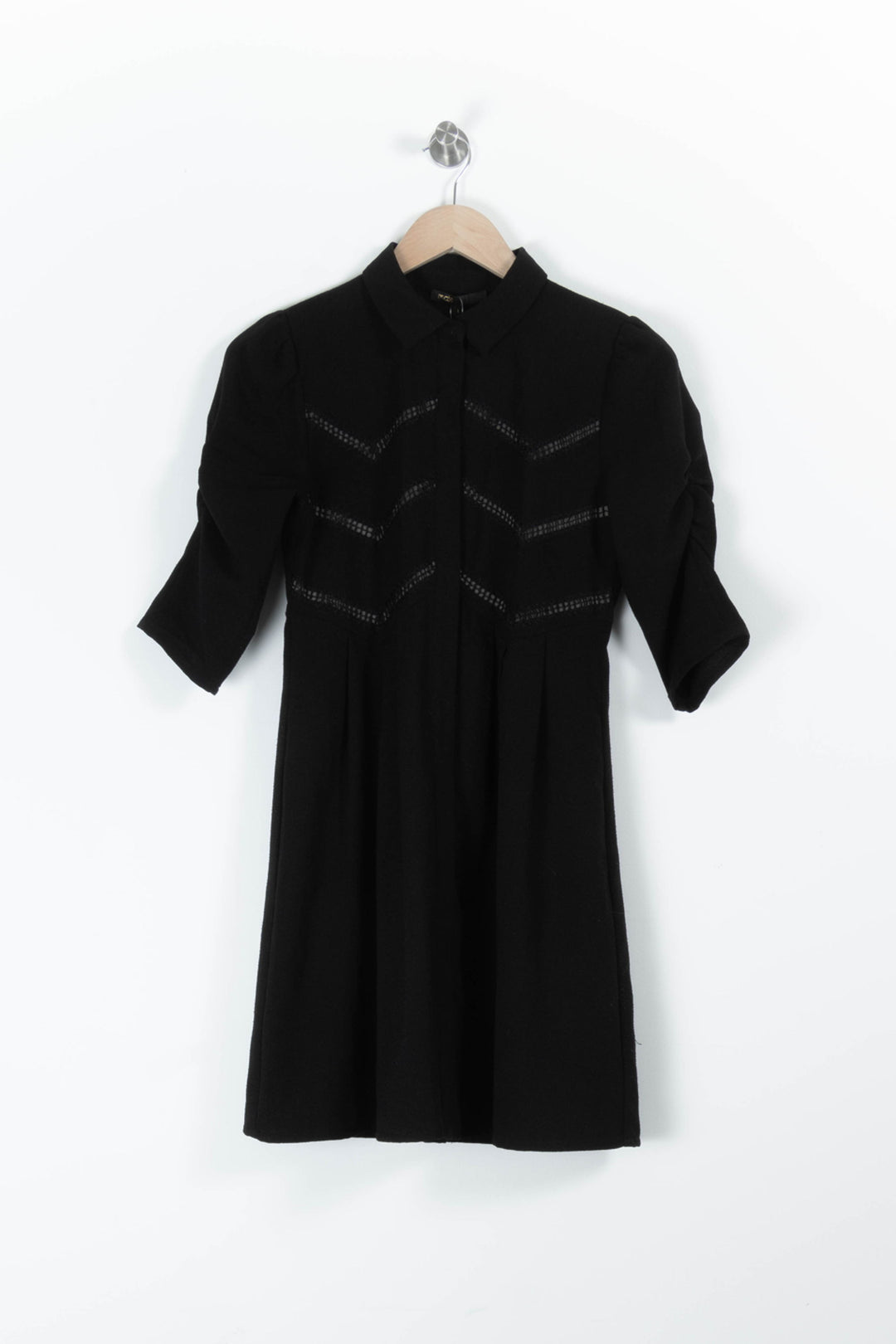 Robe Courte Noire - Taille S/36 de la marque Maje | PARAD95986 - Vendu par Paradigme - Image 2