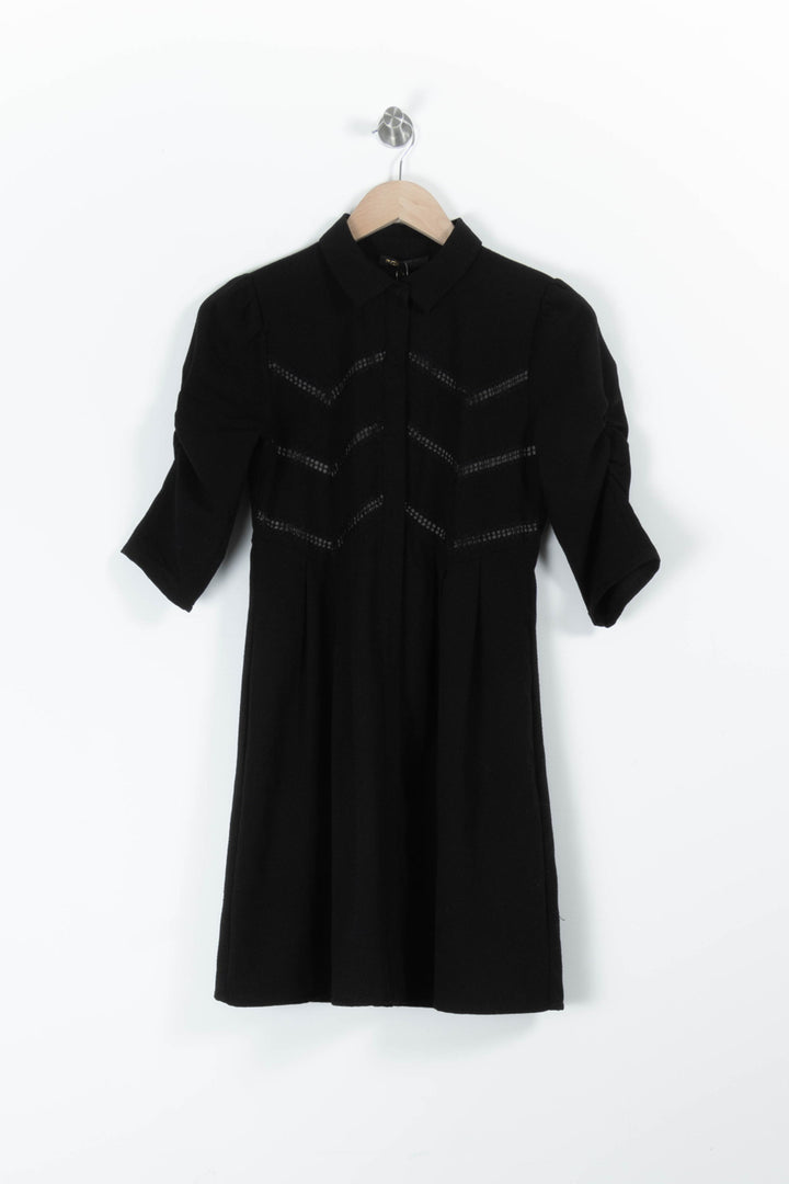 Robe Courte Noire - Taille S/36 de la marque Maje | PARAD95986 - Vendu par Paradigme - Image 2