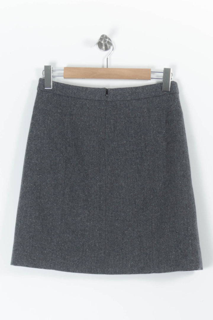 Jupe Droite Grise - Taille L/40 de la marque Caroll | PARAD95988 - Vendu par Paradigme - Image 4