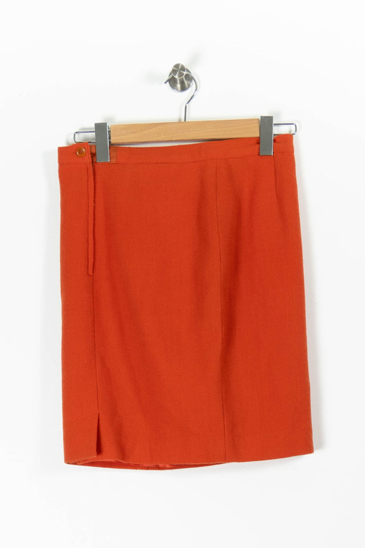 Jupe Droite Orange - Taille L/40 de la marque Gerard Darel | PARAD95994 - Vendu par Paradigme - Image 4