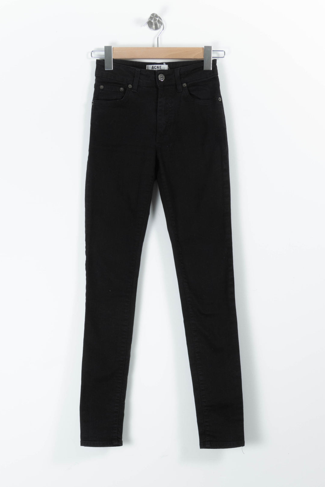 Jean Slim Noir - Taille S/36 de la marque Acne Studios | PARAD95996 - Vendu par Paradigme - Image 2