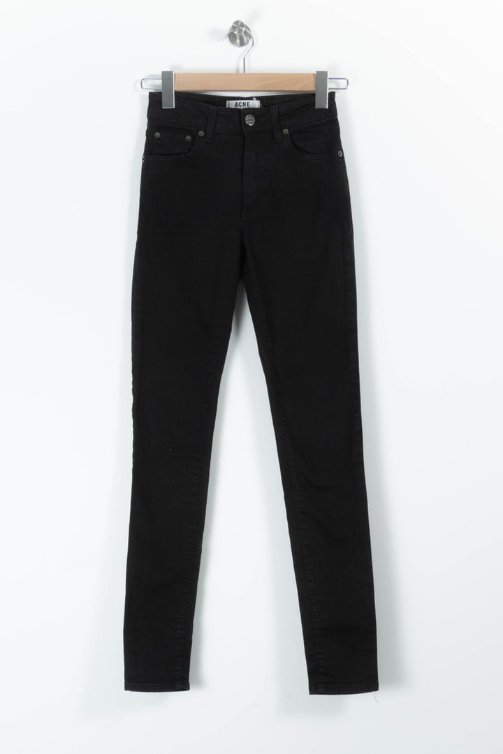 Jean Slim Noir - Taille S/36 de la marque Acne Studios | PARAD95996 - Vendu par Paradigme - Image 2