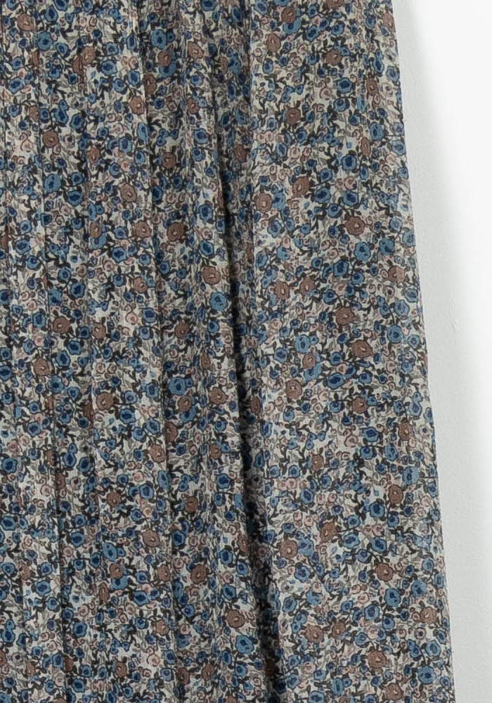 Jupe Plissée Bleue et Marron - Taille M/38 de la marque Sézane | PARAD96004 - Vendu par Paradigme - Image 3