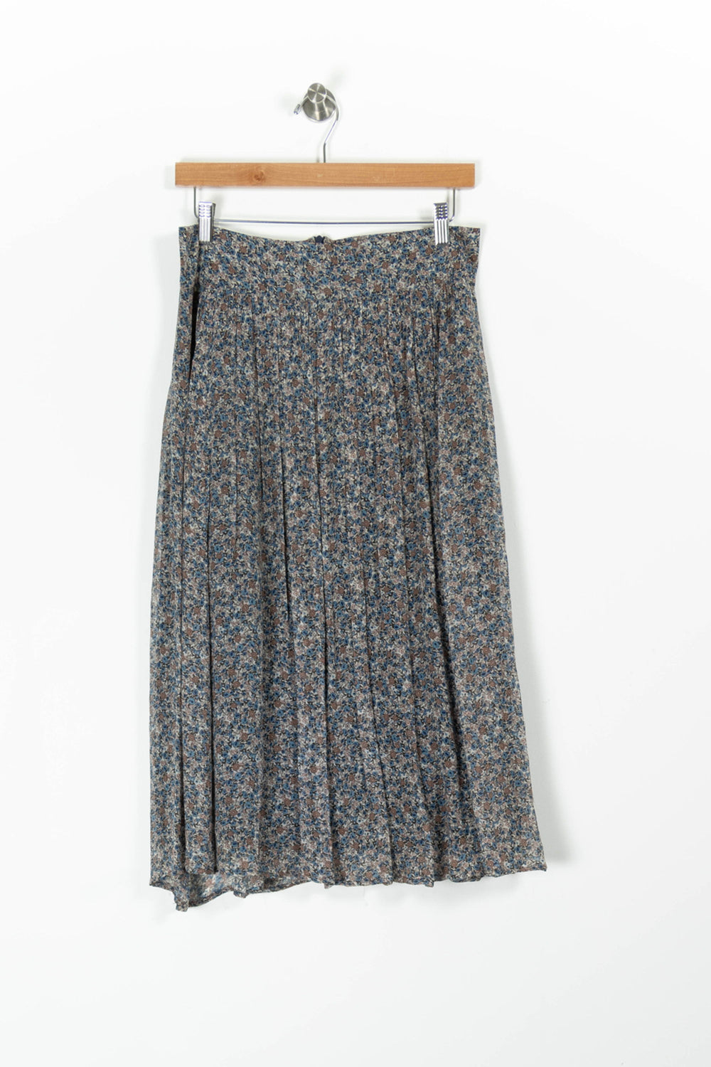 Jupe Plissée Bleue et Marron - Taille M/38 de la marque Sézane | PARAD96004 - Vendu par Paradigme - Image 2