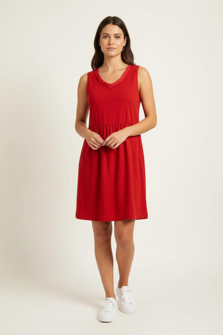 Robe Sans Manches Rouge - Taille L/40 de la marque Claudie Pierlot | PARAD96009 - Vendu par Paradigme - Image 1