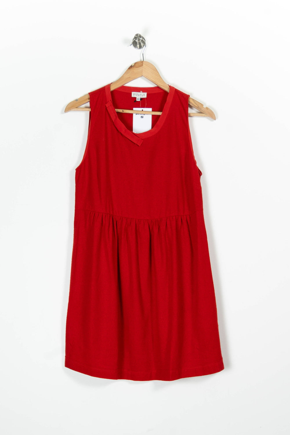 Robe Sans Manches Rouge - Taille L/40 de la marque Claudie Pierlot | PARAD96009 - Vendu par Paradigme - Image 2