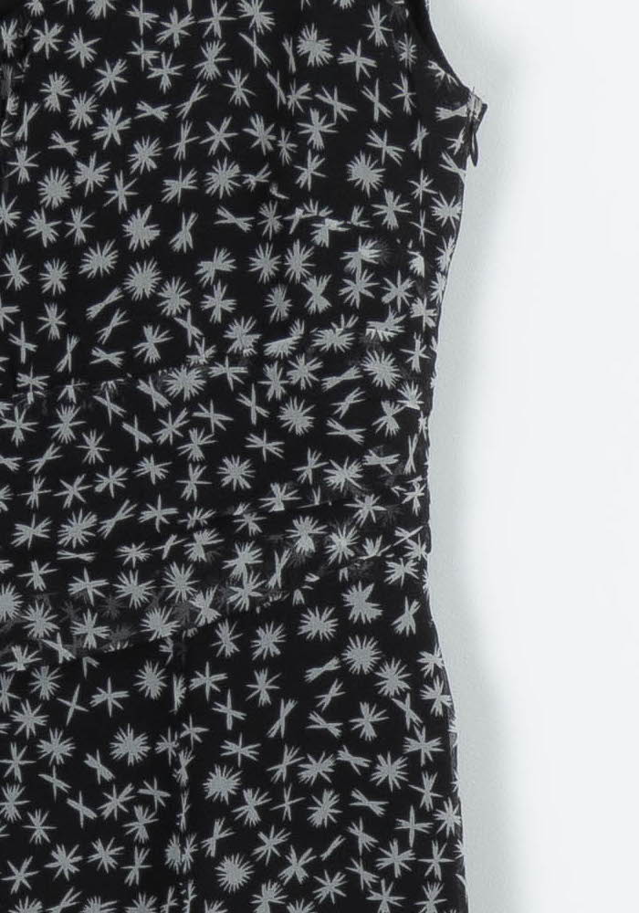 Robe Midi Noire et Blanche - Taille L/40 de la marque Caroll | PARAD96010 - Vendu par Paradigme - Image 3