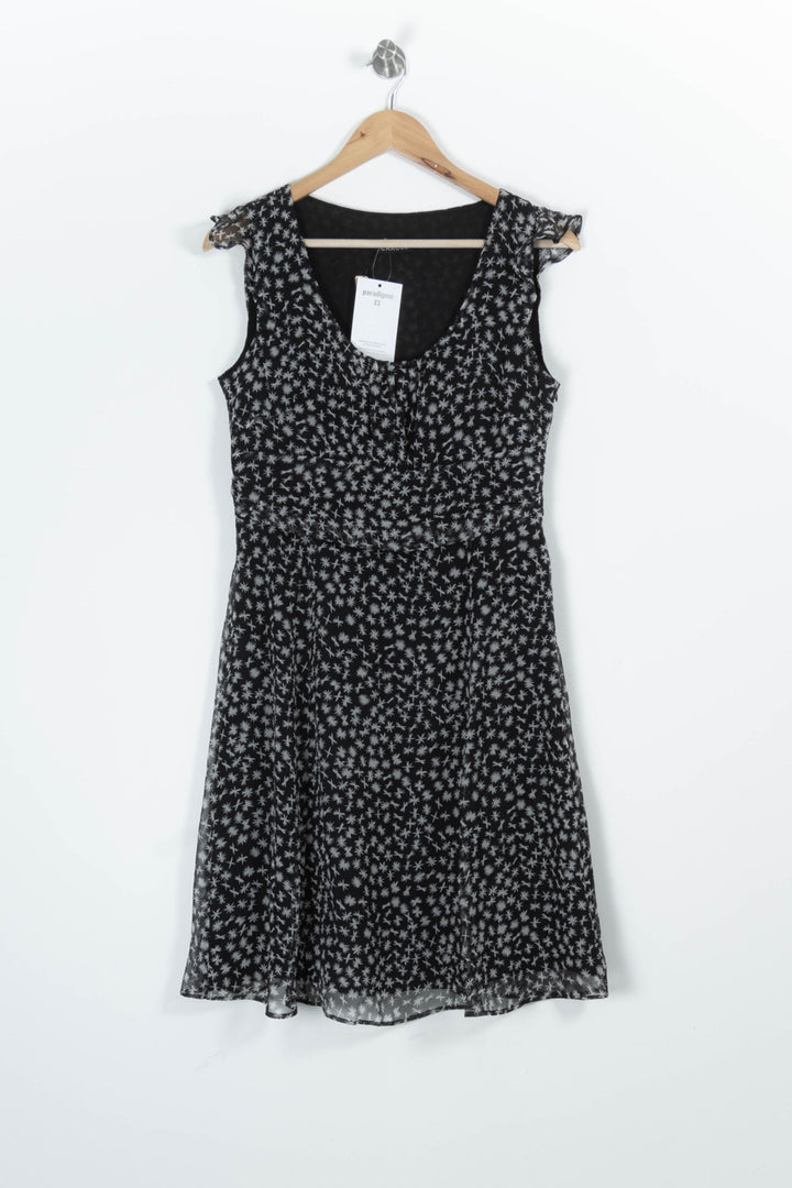Robe Midi Noire et Blanche - Taille L/40 de la marque Caroll | PARAD96010 - Vendu par Paradigme - Image 2