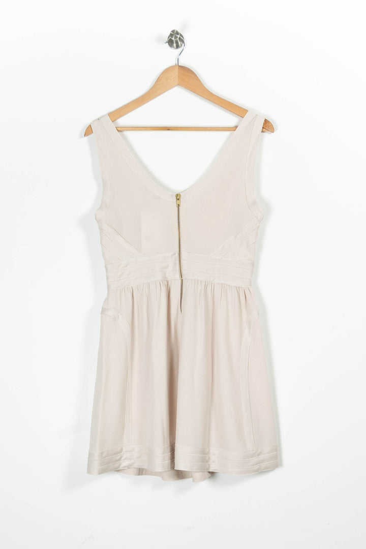Robe Courte Beige - Taille M/38 de la marque Maje | PARAD96011 - Vendu par Paradigme - Image 4