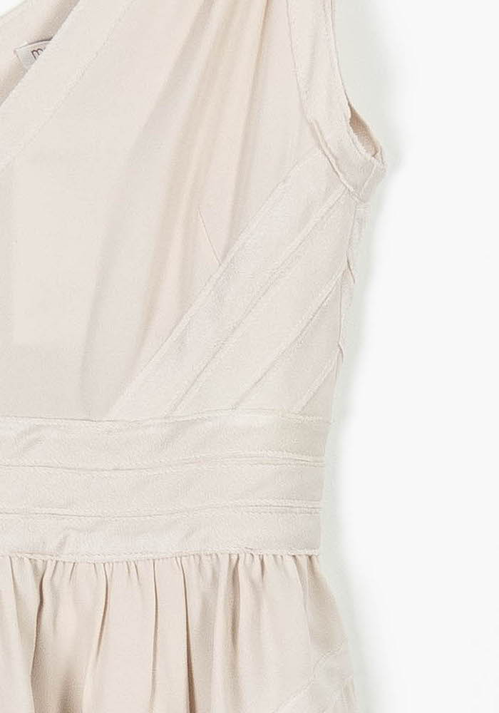 Robe Courte Beige - Taille M/38 de la marque Maje | PARAD96011 - Vendu par Paradigme - Image 3