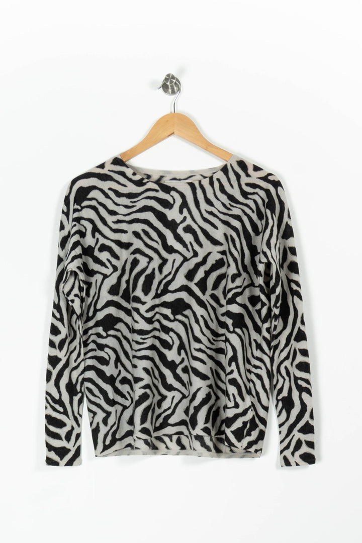 Pull Gris et Noir - Taille S/36 de la marque Sud express | PARAD96013 - Vendu par Paradigme - Image 2