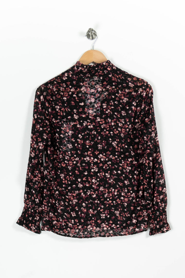Blouse Noire et Rose - Taille XS/34 de la marque IKKS | PARAD96018 - Vendu par Paradigme - Image 4