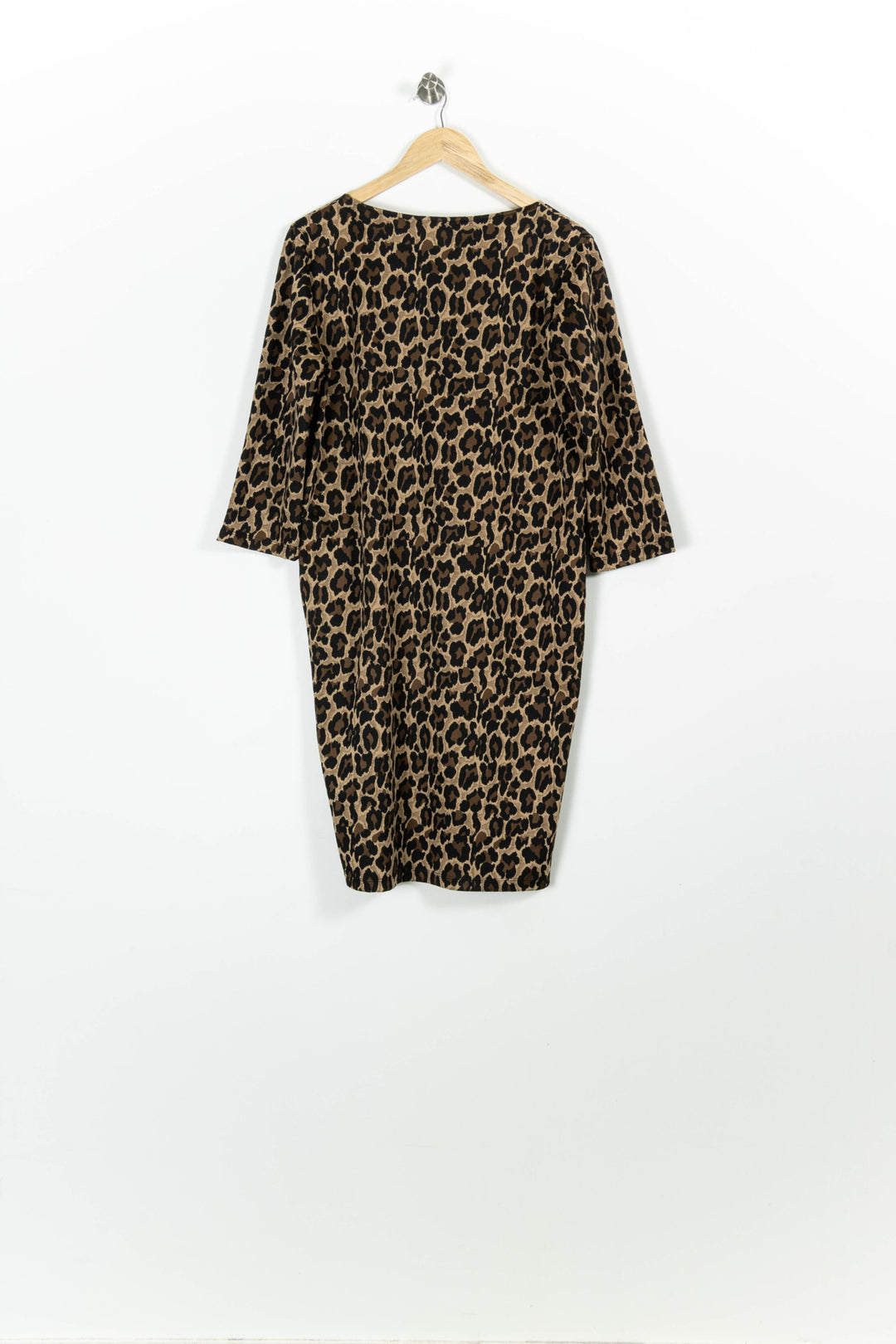 Robe Imprimée Marron et Noire - Taille L/40 de la marque La Fée Maraboutée | PARAD96023 - Vendu par Paradigme - Image 4