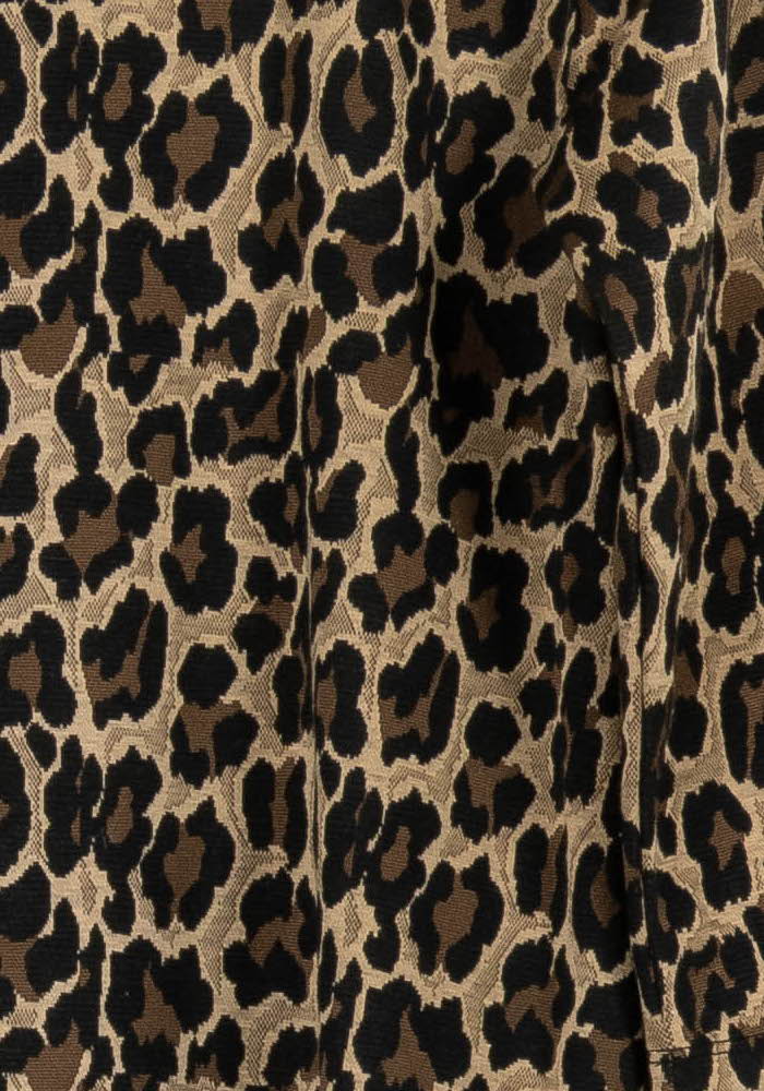 Robe Imprimée Marron et Noire - Taille L/40 de la marque La Fée Maraboutée | PARAD96023 - Vendu par Paradigme - Image 3