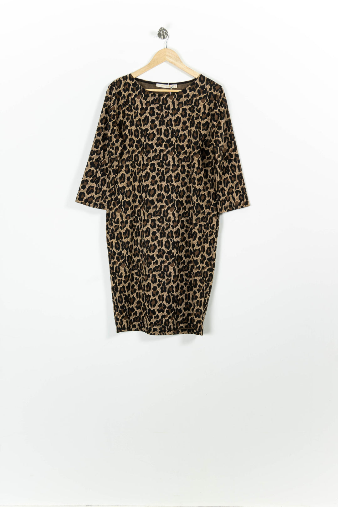 Robe Imprimée Marron et Noire - Taille L/40 de la marque La Fée Maraboutée | PARAD96023 - Vendu par Paradigme - Image 2