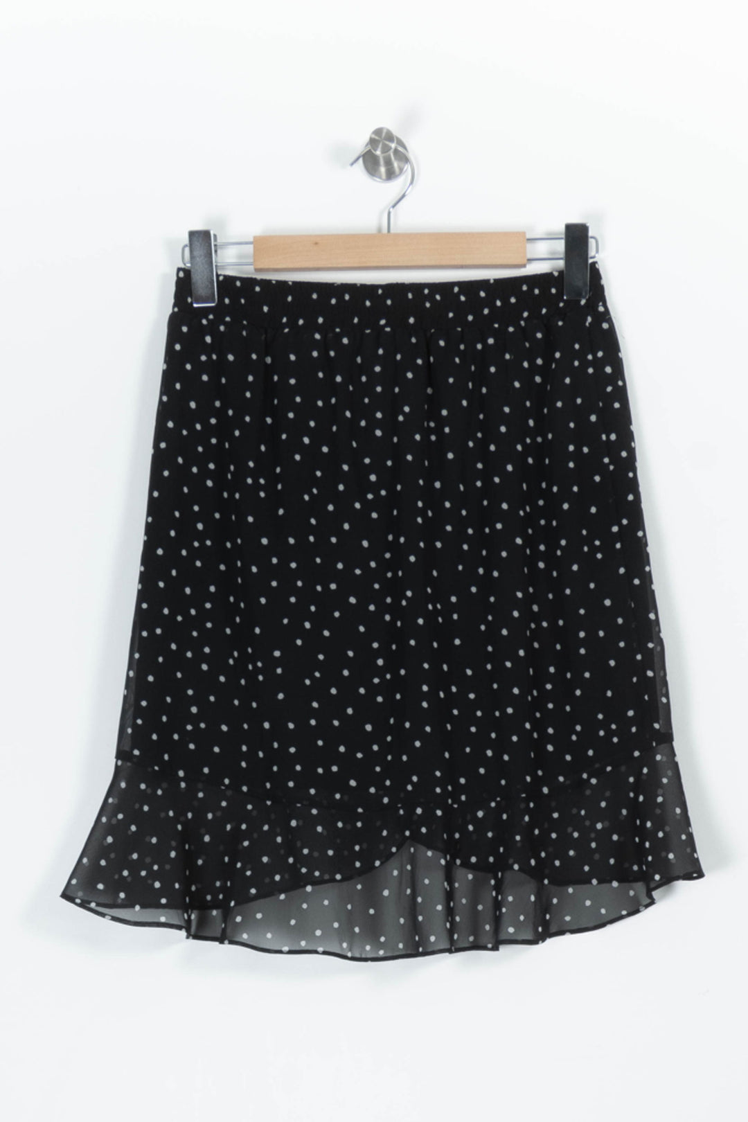 Jupe Noire à Pois Blancs - Taille S/36 de la marque La Fée Maraboutée | PARAD96025 - Vendu par Paradigme - Image 4