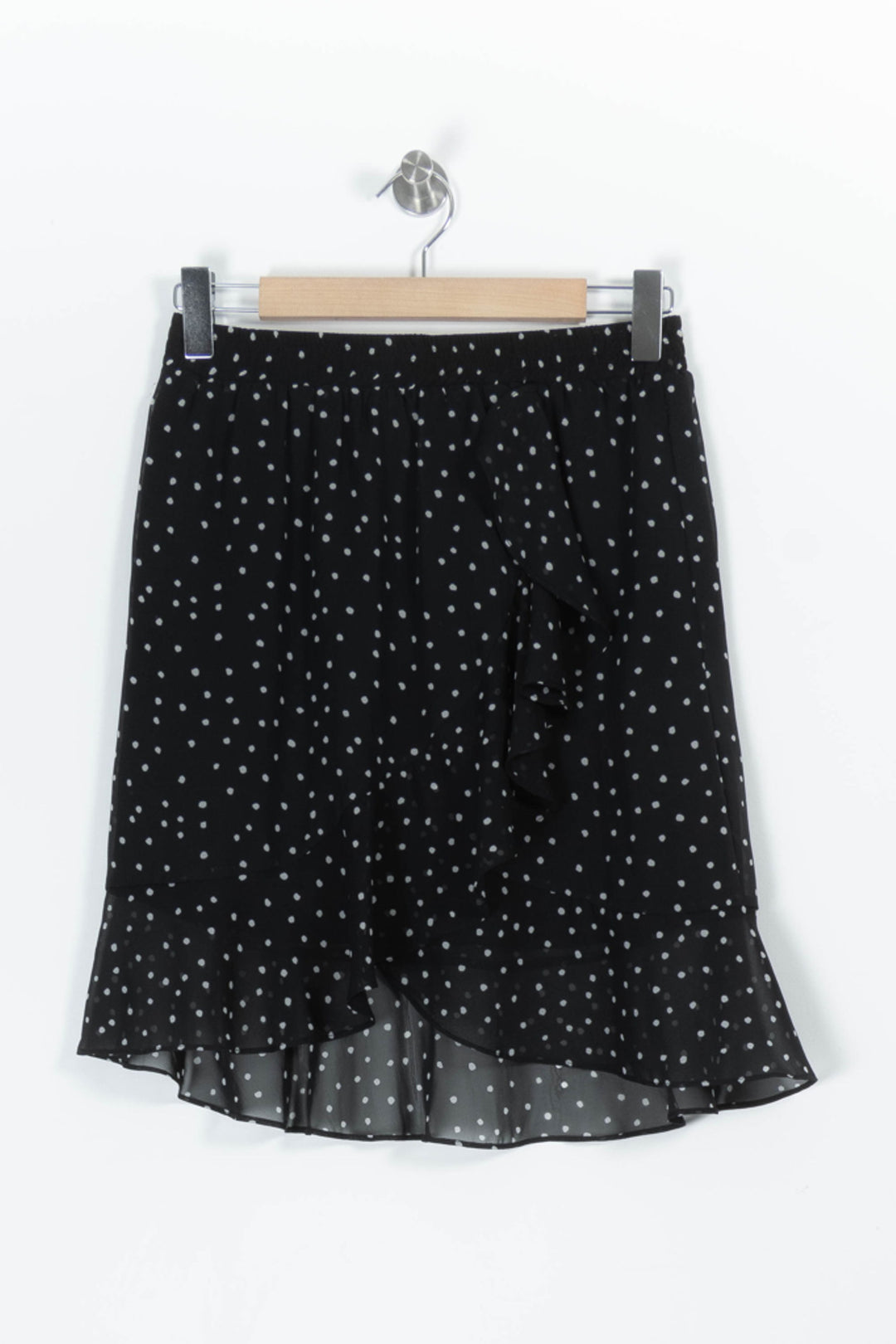 Jupe Noire à Pois Blancs - Taille S/36 de la marque La Fée Maraboutée | PARAD96025 - Vendu par Paradigme - Image 2