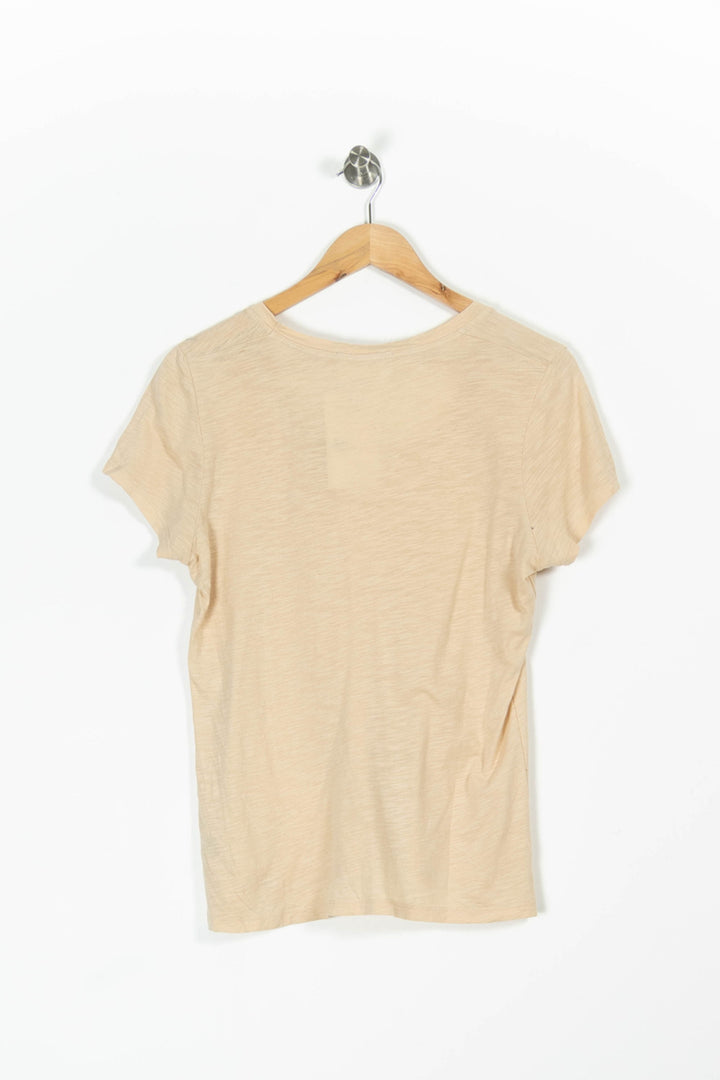 Tee-shirt Beige - Taille S/36 de la marque American Vintage | PARAD96030 - Vendu par Paradigme - Image 4