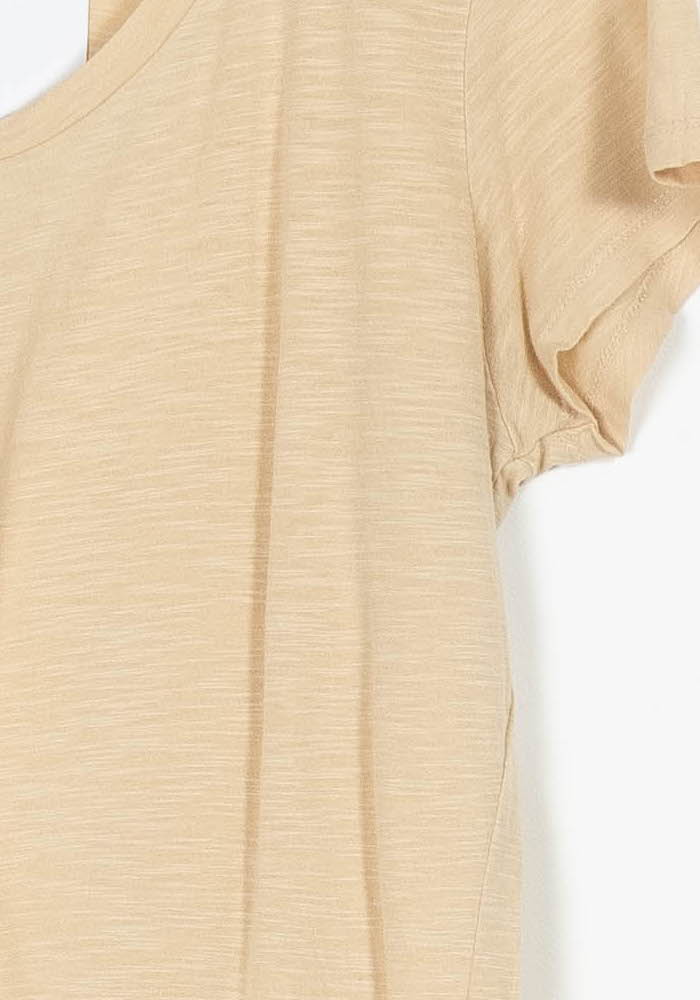 Tee-shirt Beige - Taille S/36 de la marque American Vintage | PARAD96030 - Vendu par Paradigme - Image 3