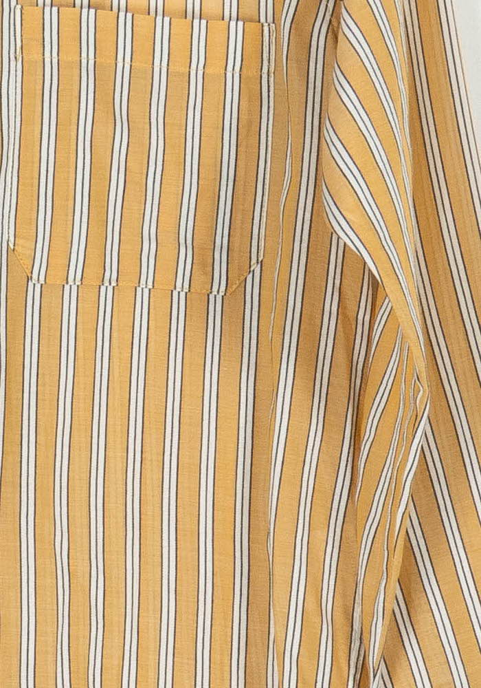 Chemise Rayée Orange et Blanche - Taille XS/34 de la marque Bérénice | PARAD96034 - Vendu par Paradigme - Image 3