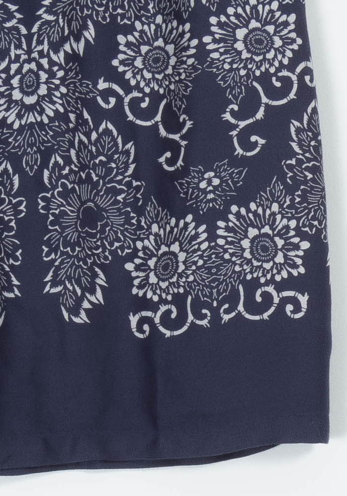 Jupe Imprimée Bleu et Blanc - Taille M/38 de la marque Ekyog | PARAD96043 - Vendu par Paradigme - Image 3