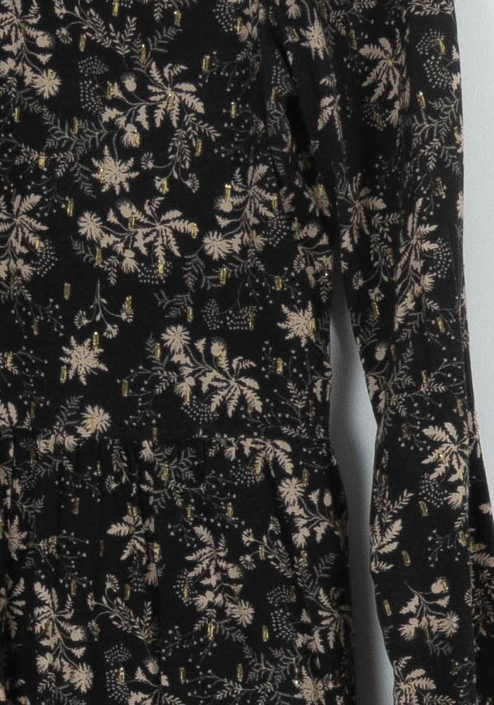 Robe Noire et Beige - Taille S/36 de la marque La Fée Maraboutée | PARAD96047 - Vendu par Paradigme - Image 3