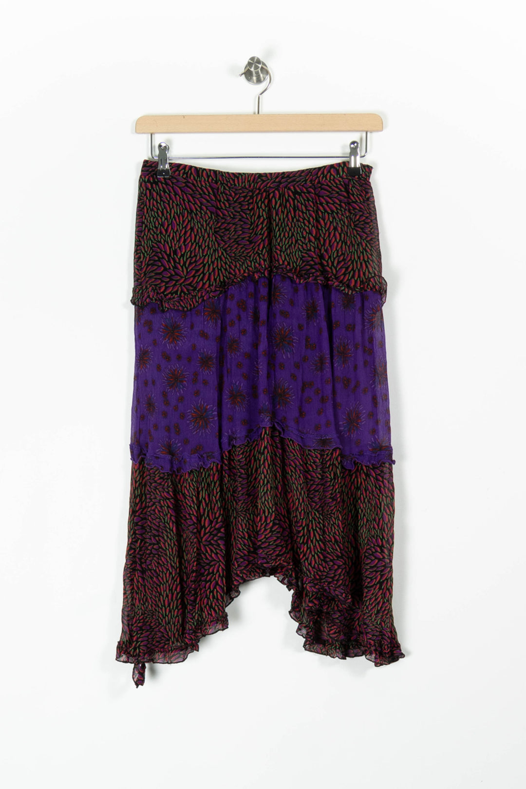 Jupe Longue Violette et Noire - Taille M/38 de la marque ba&sh | PARAD96049 - Vendu par Paradigme - Image 2