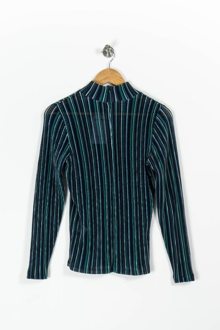Top Bleu et Noir - Taille L/40 de la marque La Fée Maraboutée | PARAD96050 - Vendu par Paradigme - Image 4
