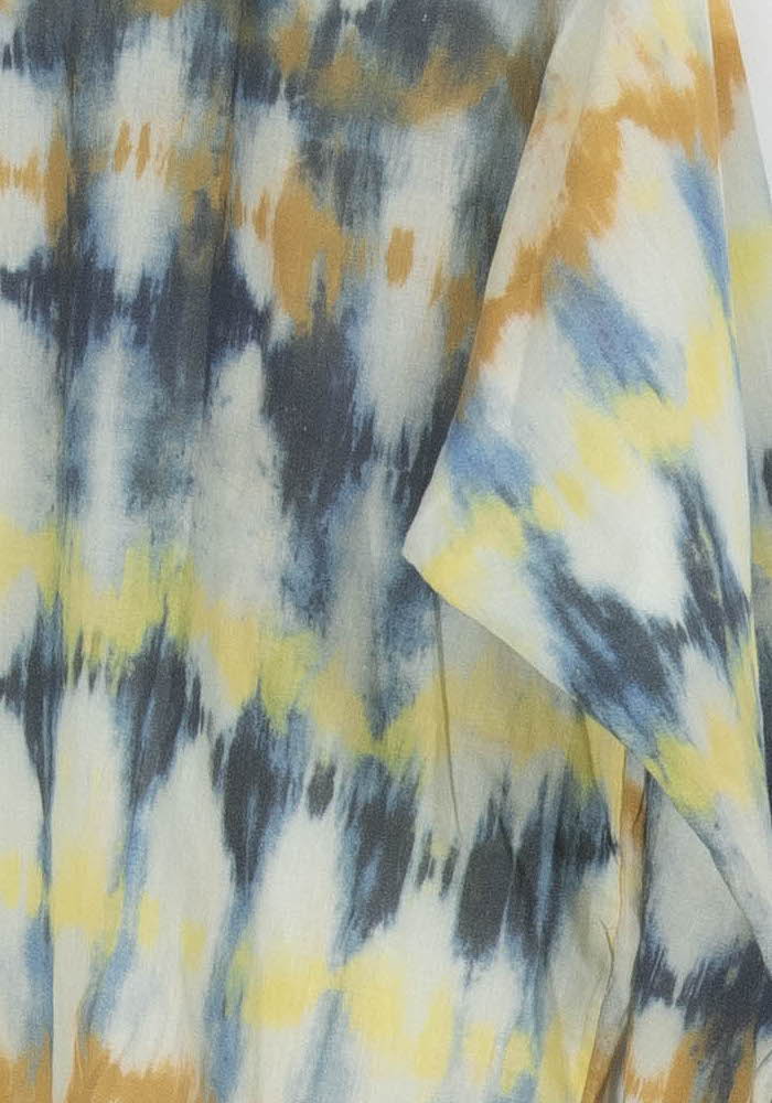 Chemisier Jaune et Bleu - Taille XL/42 de la marque La Fée Maraboutée | PARAD96053 - Vendu par Paradigme - Image 3