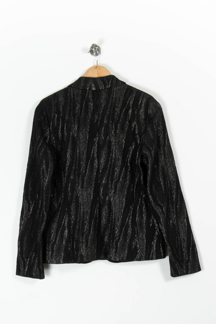 Blazer Noir - Taille L/40 de la marque IKKS | PARAD96071 - Vendu par Paradigme - Image 4