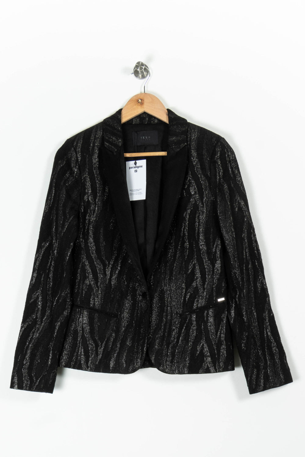 Blazer Noir - Taille L/40 de la marque IKKS | PARAD96071 - Vendu par Paradigme - Image 2