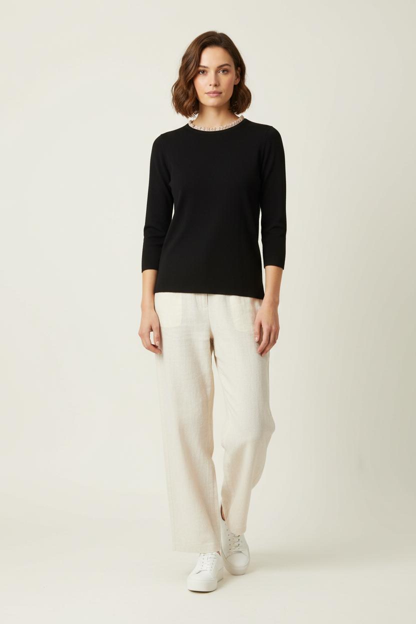 Pull Noir - Taille L/40 de la marque Maison 123 | PARAD96077 - Vendu par Paradigme - Image 1
