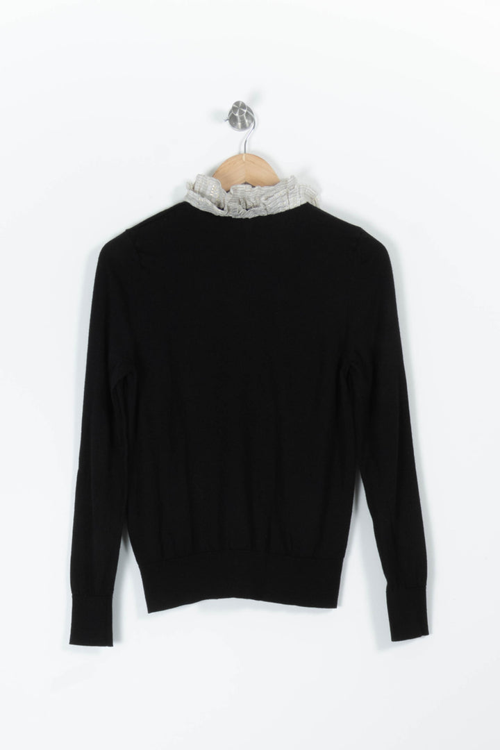 Pull Noir et Blanc - Taille M/38 de la marque Sandro | PARAD96081 - Vendu par Paradigme - Image 4