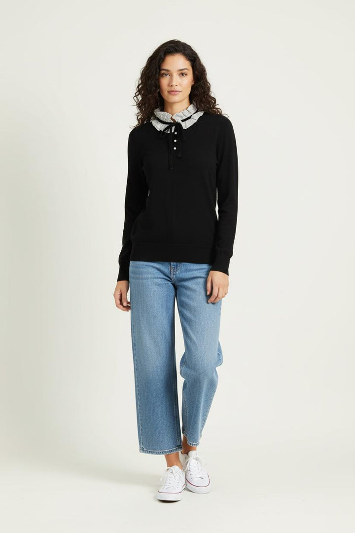 Pull Noir et Blanc - Taille M/38 de la marque Sandro | PARAD96081 - Vendu par Paradigme - Image 1