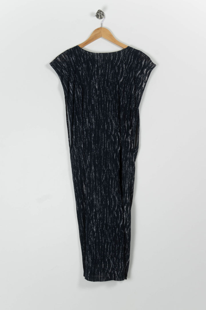 Robe Ceinturée Bleu et Noir - Taille S/36 de la marque Filippa K | PARAD96082 - Vendu par Paradigme - Image 4