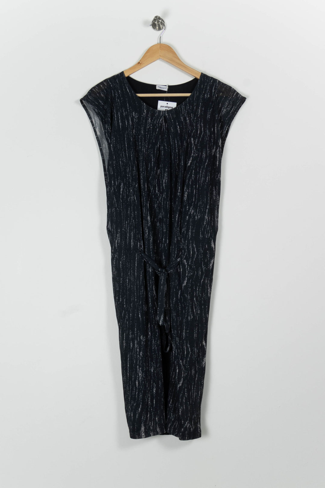 Robe Ceinturée Bleu et Noir - Taille S/36 de la marque Filippa K | PARAD96082 - Vendu par Paradigme - Image 2