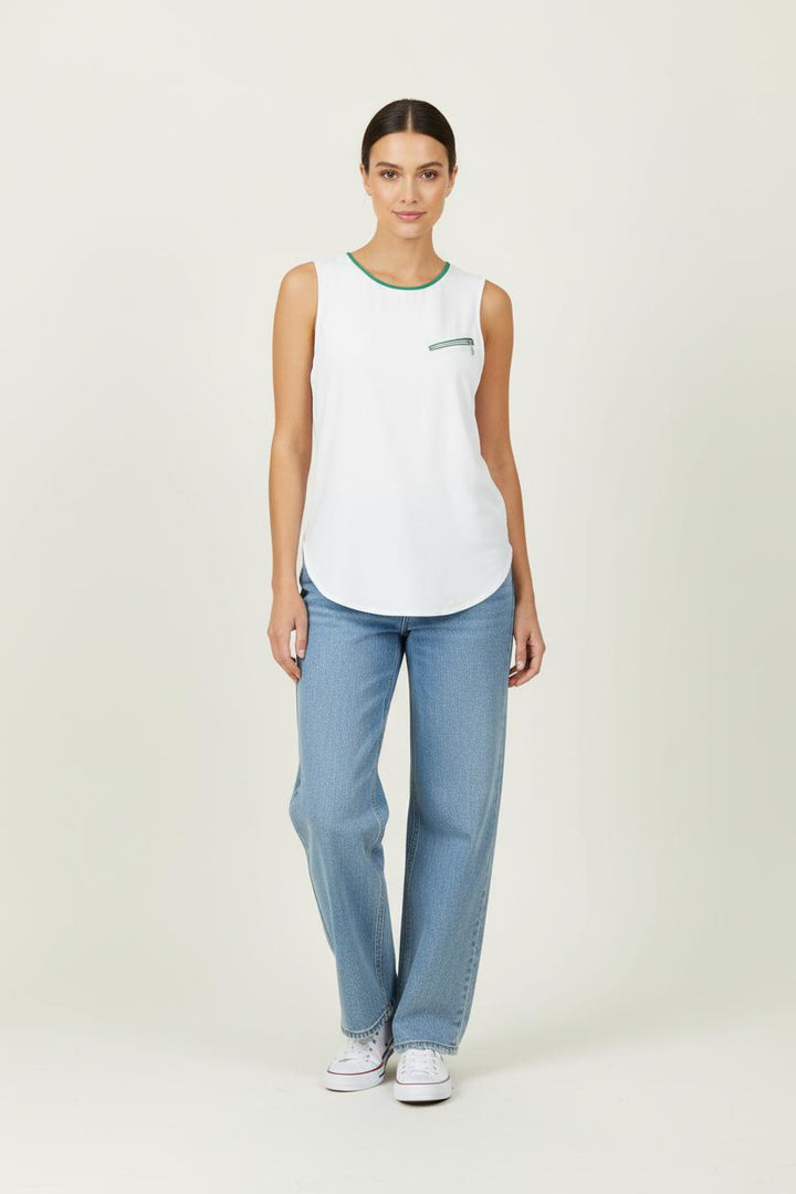 Débardeur Blanc - Taille L/40 de la marque Claudie Pierlot | PARAD96089 - Vendu par Paradigme - Image 1