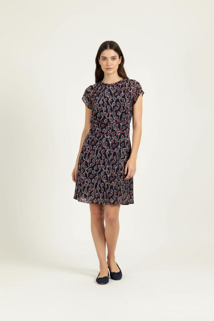 Robe Courte Bleue et Rouge - Taille S/36 de la marque IKKS | PARAD96092 - Vendu par Paradigme - Image 1