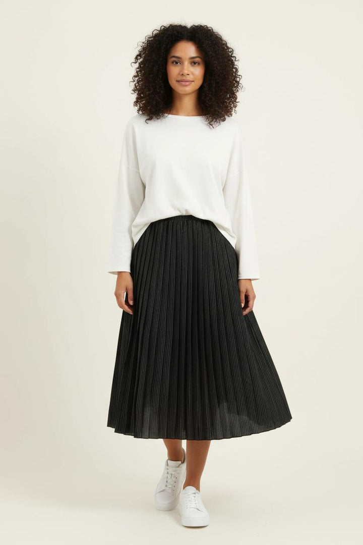 Jupe Plissée Noire - Taille S/36 de la marque Karl Marc John | PARAD96103 - Vendu par Paradigme - Image 1