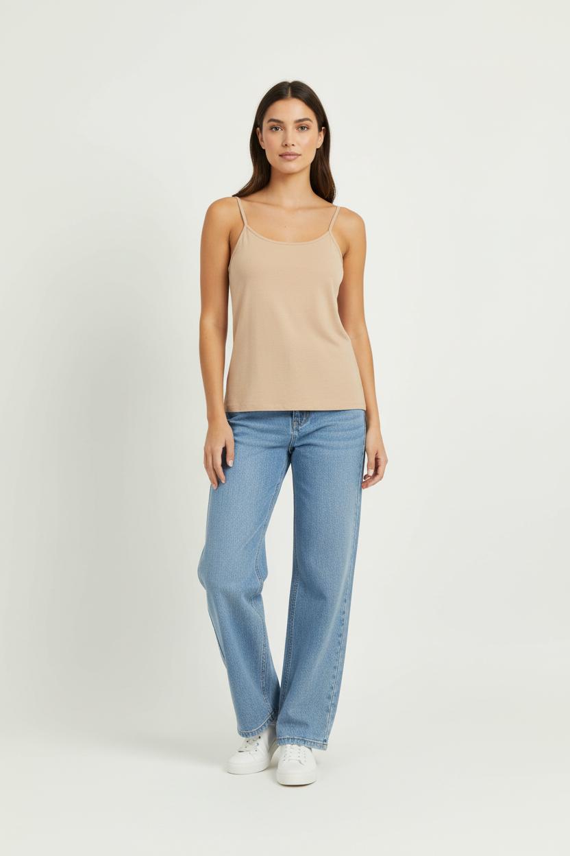 Débardeur Beige - Taille M/38 de la marque La Fée Maraboutée | PARAD96109 - Vendu par Paradigme - Image 1