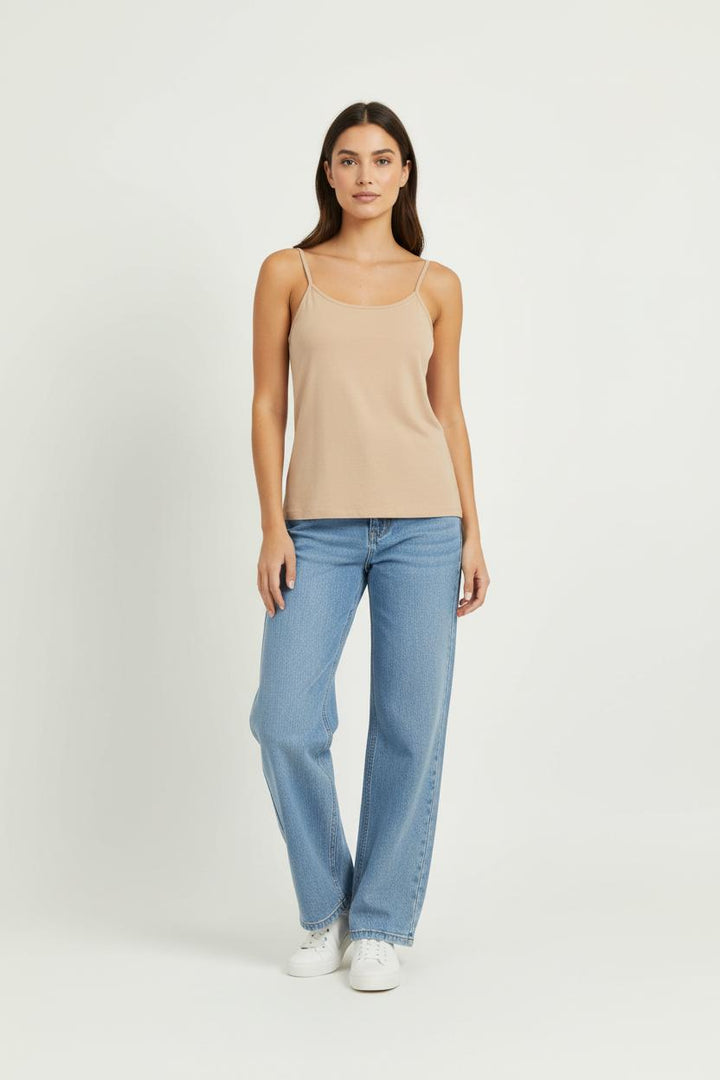Débardeur Beige - Taille M/38 de la marque La Fée Maraboutée | PARAD96109 - Vendu par Paradigme - Image 1
