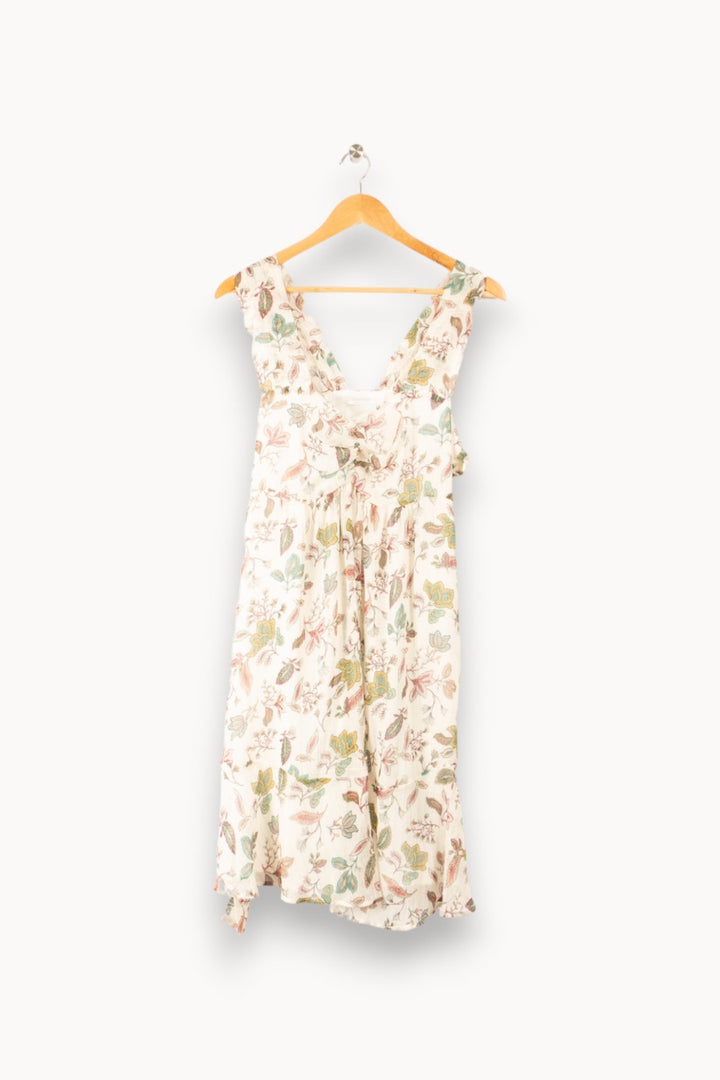 Robe midi blanche à motifs floraux - XXL / 44